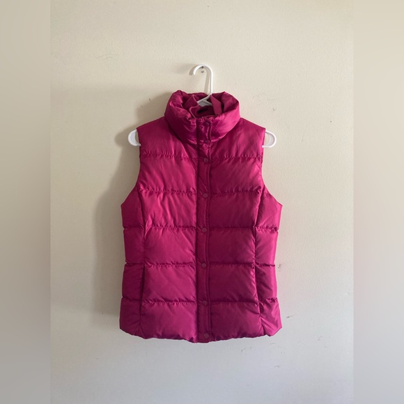 J. Crew Jackets & Coats Jcrew Down Filled Hot Pink Puffer Vest